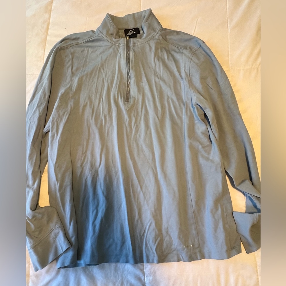 Calvin Klein Men’s Long Sleeve Tee Blue Cotton
